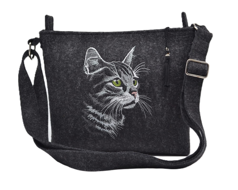 Trachtentasche M anthrazit bestickt