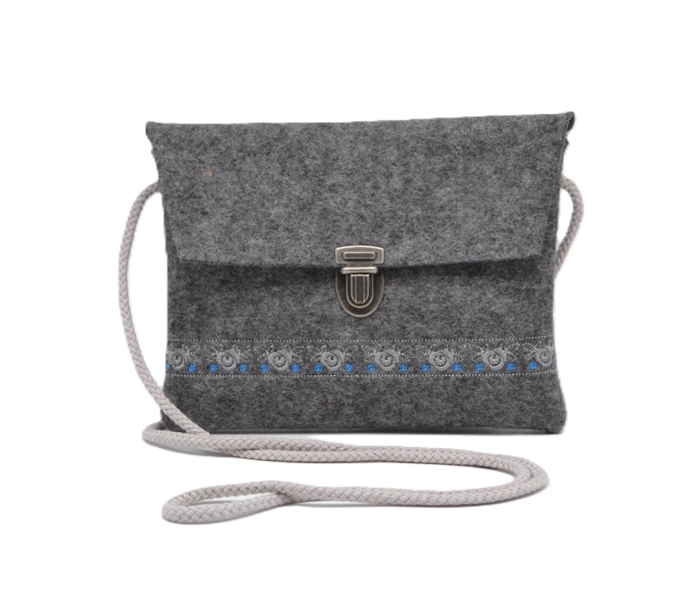 Schürzentasche dunkel-meliert