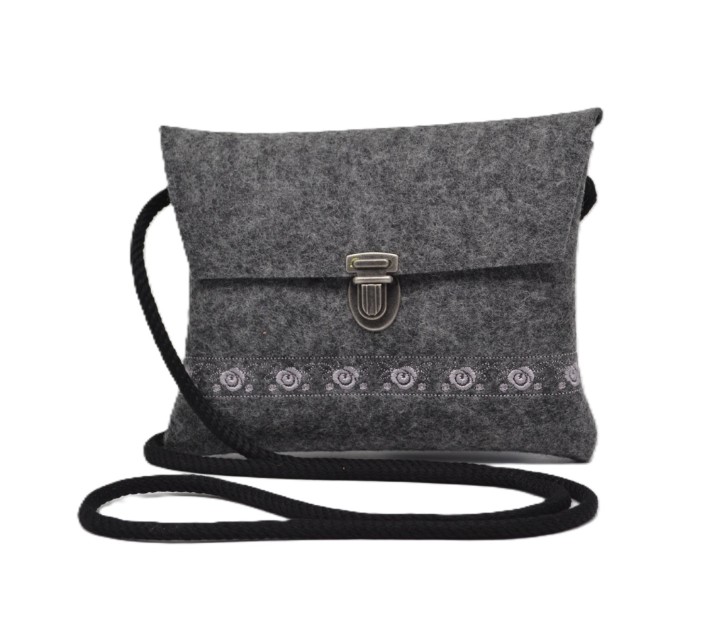 Schürzentasche dunkel-meliert