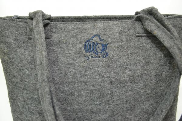 Trachtentasche ML dunkel-meliert mit Borte