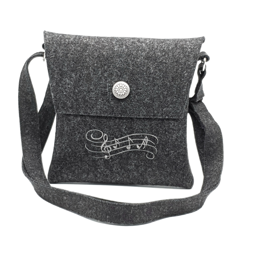 Trachtentasche XS anthrazit bestickt